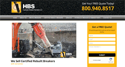 Desktop Screenshot of hydraulicbreakerservices.com